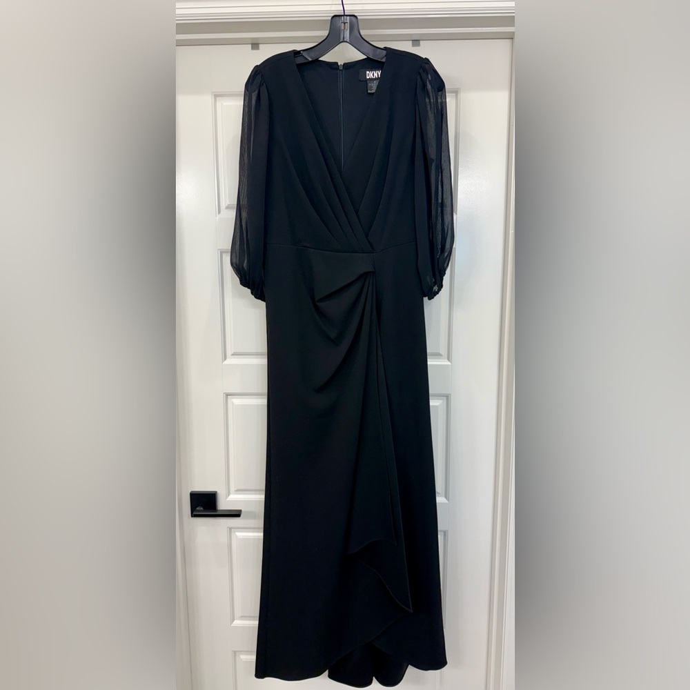 DKNY Black Long Sleeve Dress